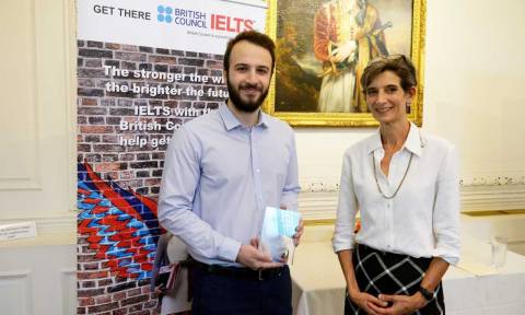Το Βρετανικό Συμβούλιο απένειμε το βραβείο IELTS 2018 για το ακαδημαϊκό έτος 2018-2019