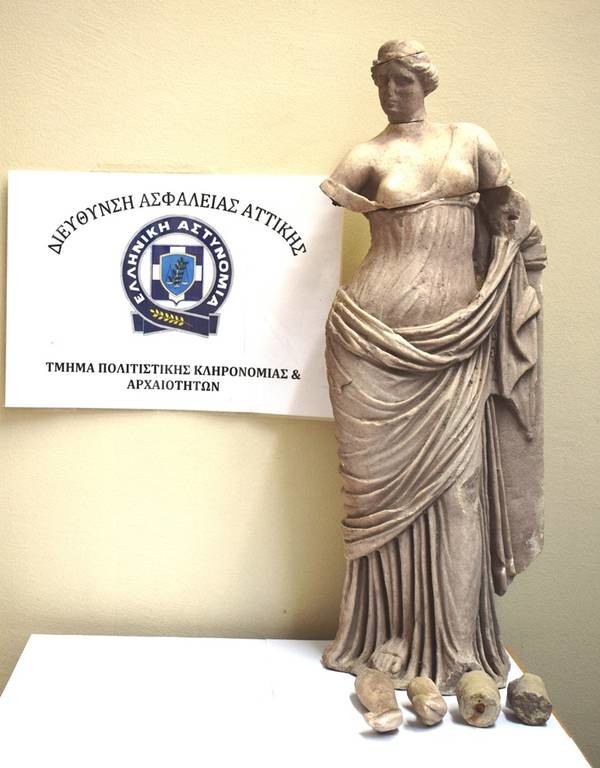 Αρχαιοκάπηλοι έκλεψαν τη θεά Αφροδίτη από το Μουσείο της Σαντορίνης (pics)
