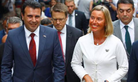 Η Μογκερίνι στηρίζει τη Συμφωνία των Πρεσπών και το επικείμενο δημοψήφισμα στα Σκόπια