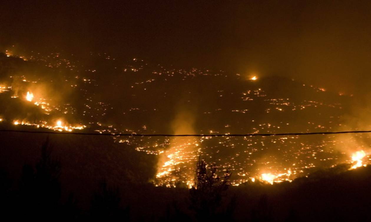 Φωτιά ΤΩΡΑ στην Αχαΐα: Σε εξέλιξη δύο πυρκαγιές σε Λιμνοχώρι και Καλλιθέα Πάτρας (χάρτης)