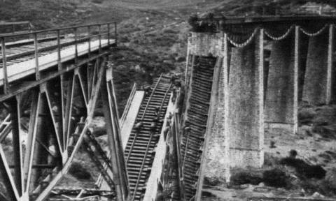 Σαν σήμερα το 1942 ανατινάζεται από την Αντίσταση η γέφυρα στο Γοργοπόταμο (pics)