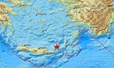 Σεισμός μεταξύ Κρήτης και Κάσου (pics)