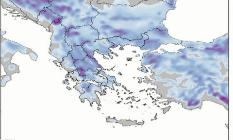 Καιρός: Έρχεται δριμύ ψύχος. Ο χάρτης χιονοκάλυψης ολόκληρης της Ελλάδας (Video)