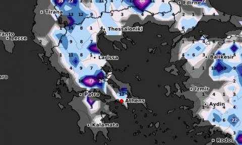 Καρέ - καρέ η κάθοδος του χιονιά της Δευτέρας στην Αθήνα και της Τετάρτης σε Θεσσαλονίκη (vid)