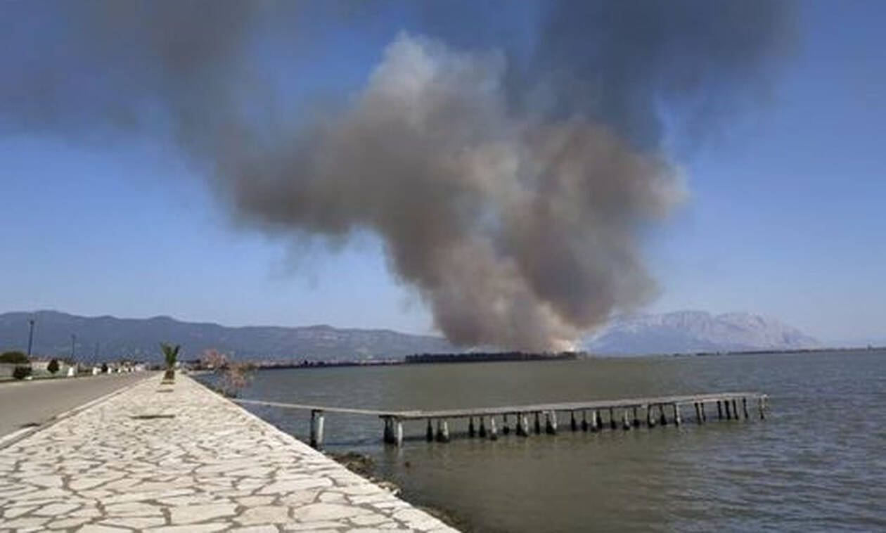 ÎšÎ±Ï„Î±ÏƒÎ²Î­ÏƒÏ„Î·ÎºÎµ Î· Î¼ÎµÎ³Î¬Î»Î· Ï†Ï‰Ï„Î¹Î¬ ÏƒÏ„Î·Î½ Î±Î½Î±Ï„Î¿Î»Î¹ÎºÎ® Ï€Î»ÎµÏ…ÏÎ¬ Ï„Î¿Ï… ÎœÎµÏƒÎ¿Î»Î¿Î³Î³Î¯Î¿Ï… (pics)