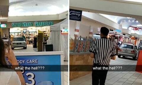 Εκαναν τα ψώνια τους σε εμπορικό κέντρο όταν ξαφνικά είδαν μπροστά τους... (video)