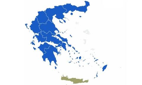 Αποτελέσματα εκλογών 2019: Όλη η Ελλάδα βάφτηκε μπλε – Στη ΝΔ 12 από τις 13 περιφέρειες