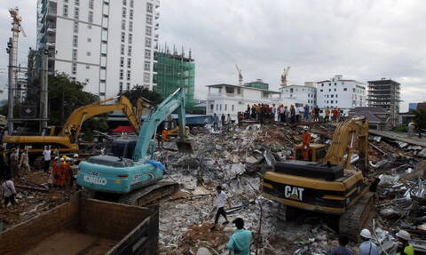 Καμπότζη: Στους 28 οι νεκροί από την κατάρρευση κτηρίου - Σώθηκαν από θαύμα δύο άτομα