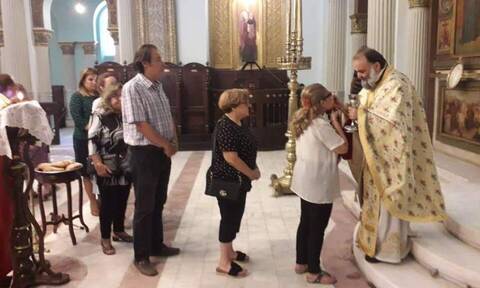 Δεκαπενταύγουστος στο Κάιρο: Η πρώτη Θεία Λειτουργία στον Ι.Ν Αγ. Κωνσταντίνου και Ελένης (pics)