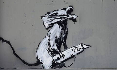 Έκλεψαν έργο του Banksy με… πριόνι