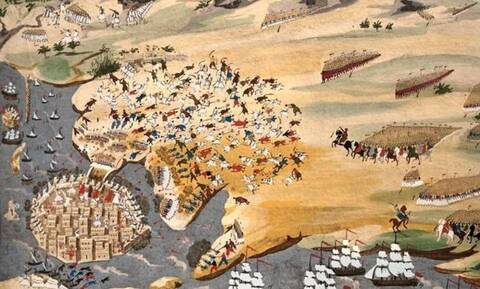 Σαν σήμερα το 1825 λήγει η πρώτη φάση της δεύτερης πολιορκίας του Μεσολογγίου από τον Κιουταχή