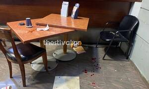 Θεσσαλονίκη: Αιματηρό επεισόδιο σε πρακτορείο του ΟΠΑΠ – Αλλοδαποί έβγαλαν μαχαίρια (pics)