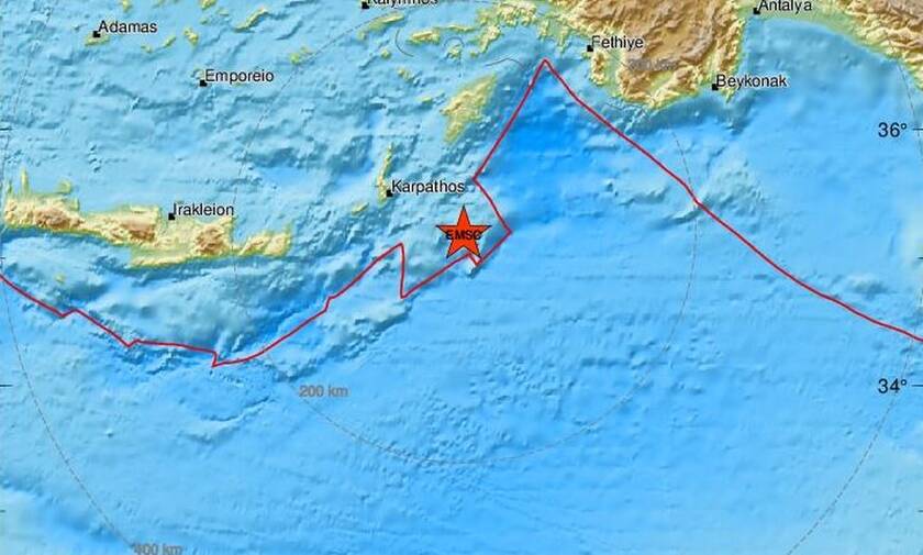 Σεισμός ΤΩΡΑ - Νέα σεισμική δόνηση κοντά σε Κάρπαθο και Ρόδο (pics)