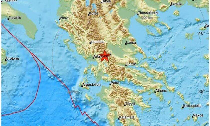Light earthquake in the region of Karditsa