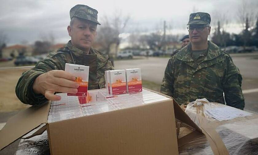 Έβρος: Έφτασαν τα προϊόντα της SUPERFOODS – Σπουδαία βοήθεια για τον Στρατό και την Αστυνομία