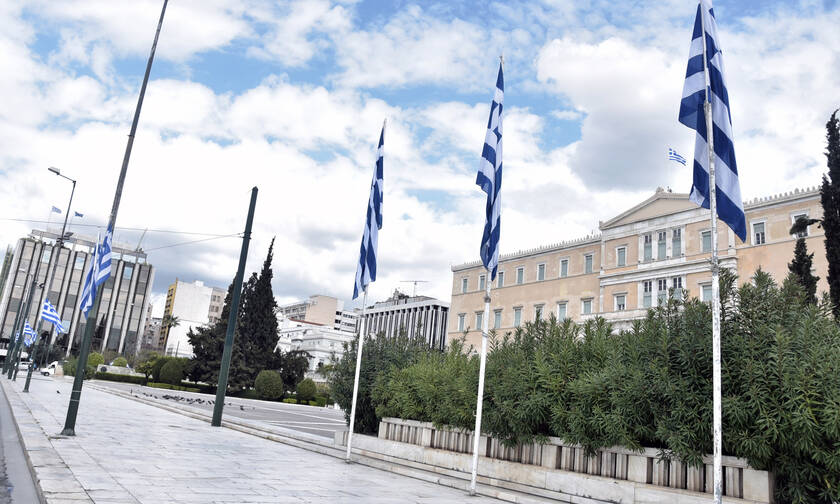 Greek president, prime minister honor Greek Independence Day at simple and brief ceremony 