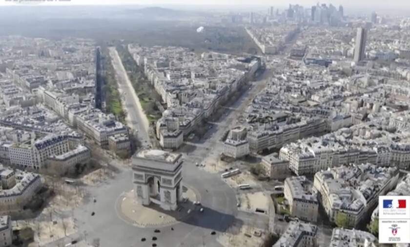 Κορονοϊός: Εικόνες ΣΟΚ από drone! Πόλη «φάντασμα» το Παρίσι (pics)
