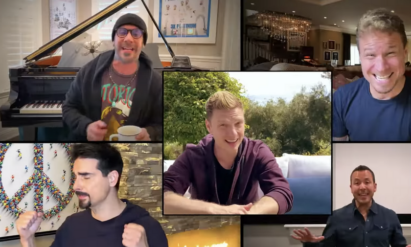 Οι Backstreet Boys επανενώθηκαν διαδικτυακά και ερμήνευσαν το «I Want It That Way» (video)