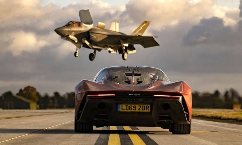 Δείτε όλο το video της κόντρας μιας McLaren Speedtail με ένα F35