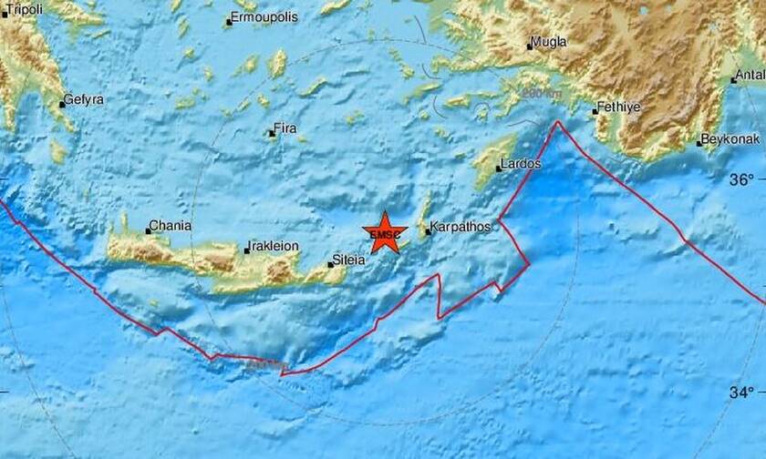 Σεισμός κοντά στην Κάσο (pics)