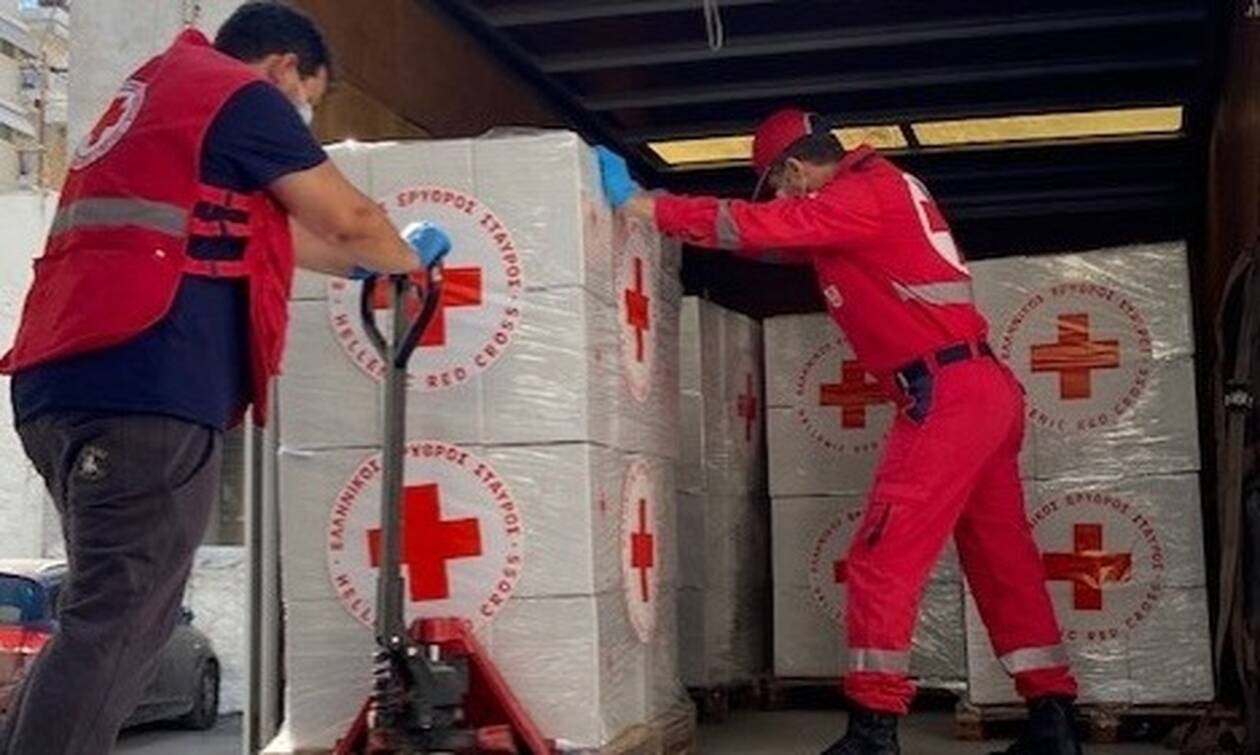 Ελληνικός Ερυθρός Σταυρός: Συνεχίζει τη συλλογή ανθρωπιστικού υλικού για το Λίβανο