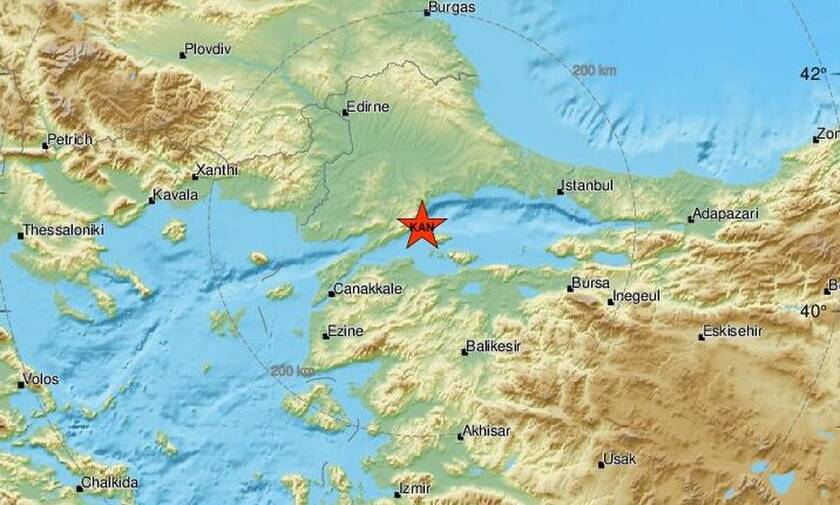 Σεισμός στη Θάλασσα του Μαρμαρά - Αισθητός σε Έβρο και Κωνσταντινούπολη