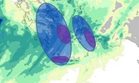 Κακοκαιρία Κίρκη: Πού θα χτυπήσει τις επόμενες ώρες - Καταιγίδες, χαλάζι και θυελλώδεις άνεμοι