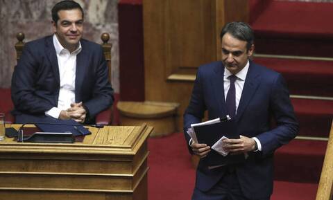 «Ματς» στη Βουλή εν μέσω lockdown - Μητσοτάκης και Τσίπρας παίρνουν θέσεις μάχης