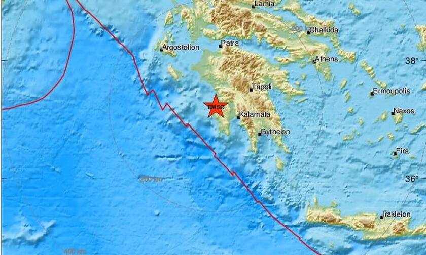 Σεισμός κοντά στην Κυπαρισσία - Αισθητός σε πολλές περιοχές