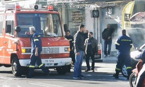 Σύρος: Φωτιά σε αυτοκίνητο στο κέντρο της Ερμούπολης