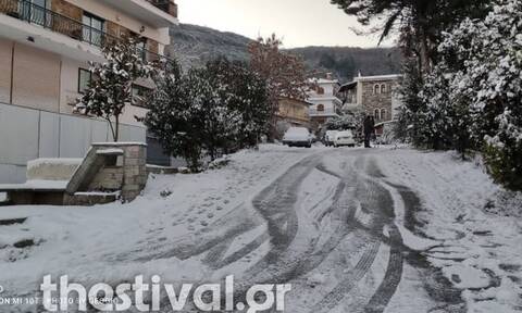 Χιόνια Θεσσαλονίκη: Στα «λευκά» πολλές περιοχές - Ποιοι δρόμοι είναι κλειστοί (pics)