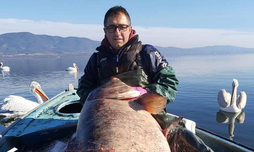 Λίμνη Βόλβη: Αδέρφια έκαναν την ψαριά της ζωής τους! Έπιασαν ψάρι-γίγας 85 κιλών