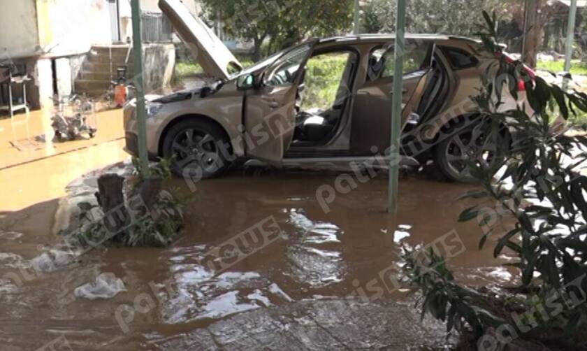 Κακοκαιρία Ηλεία: Πλημμύρες και κατολισθήσεις στη Ζαχάρω (pics)
