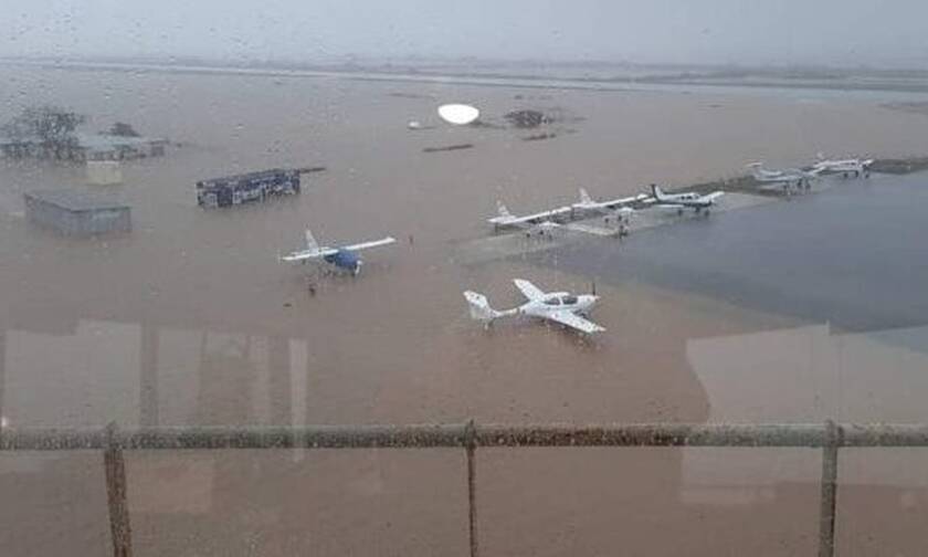 «Βούλιαξε» το αεροδρόμιο Αλεξανδρούπολης: Μεγάλες ζημιές και ακυρώσεις πτήσεων