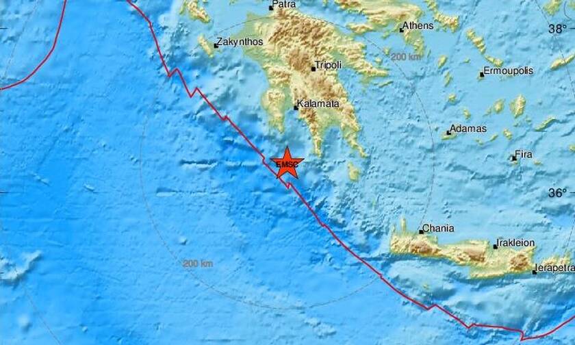 Σεισμός νότια της Πελοποννήσου (pics)