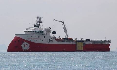 Το τουρκικό ερευνητικό σκάφος Barbaros ανοιχτά της Μυτιλήνης