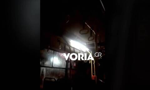 Θεσσαλονίκη: Απίστευτο περιστατικό - Έβρεχε μέσα σε λεωφορείο του ΟΑΣΘ (video)