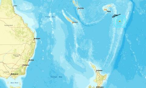 Ισχυρός σεισμός κοντά στα νησιά Τόνγκα και Φίτζι στον Ειρηνικό Ωκεανό