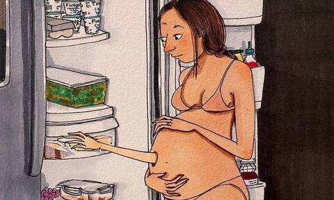 Το μεγαλείο της μητρότητας και της εγκυμοσύνης μέσα από σκίτσα