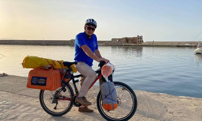 7.000χλμ με το ποδήλατο! «Θα πάω σε κάθε πόλη της Ελλάδας»