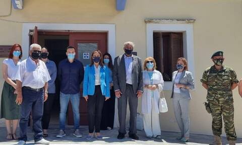 Η Υφυπουργός Υγείας Ζωή Ράπτη επισκέφτηκε το Καστελλόριζο