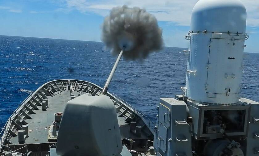 Πολεμικό Ναυτικό: Βύθισε πλοίο στο Αιγαίο! Καταιγισμός πυρών στη «ΛΟΓΧΗ» - Εντυπωσιακές εικόνες