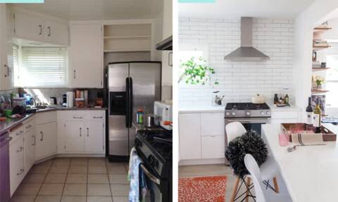 Μεταμόρφωσε την κουζίνα της και οι φώτο έγιναν viral