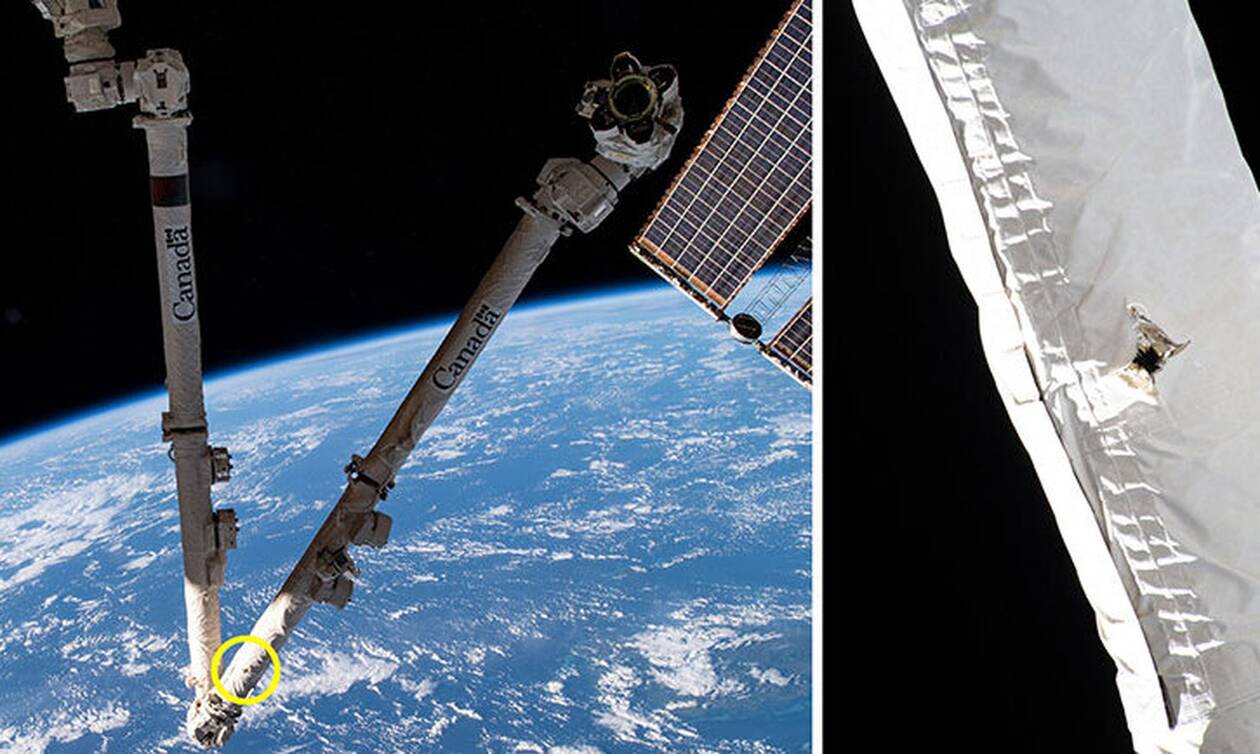 O Διεθνής Διαστημικός Σταθμός χτυπήθηκε από «διαστημικά σκουπίδια»
