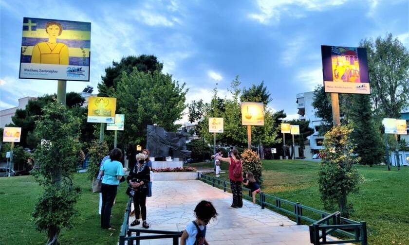 Ρεπορτάζ Newsbomb.gr: Έργα 51 μαθητών μετέτρεψαν πλατεία του Περιστερίου σε ανοιχτή… πινακοθήκη