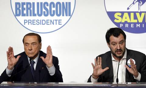 Ιταλία: Μπερλουσκόνι και Σαλβίνι αναγγέλλουν τη συγχώνευση των κομμάτων τους