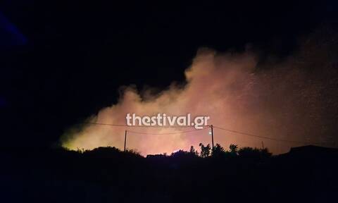 Θεσσαλονίκη: Φωτιά στη Νέα Ευκαρπία – Συναγερμός στην Πυροσβεστική