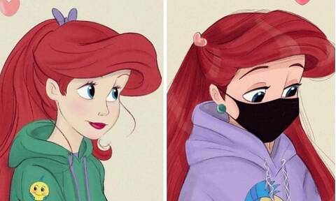 Όταν οι πριγκίπισσες της Disney φορούν μάσκα κατά του κορονοϊού