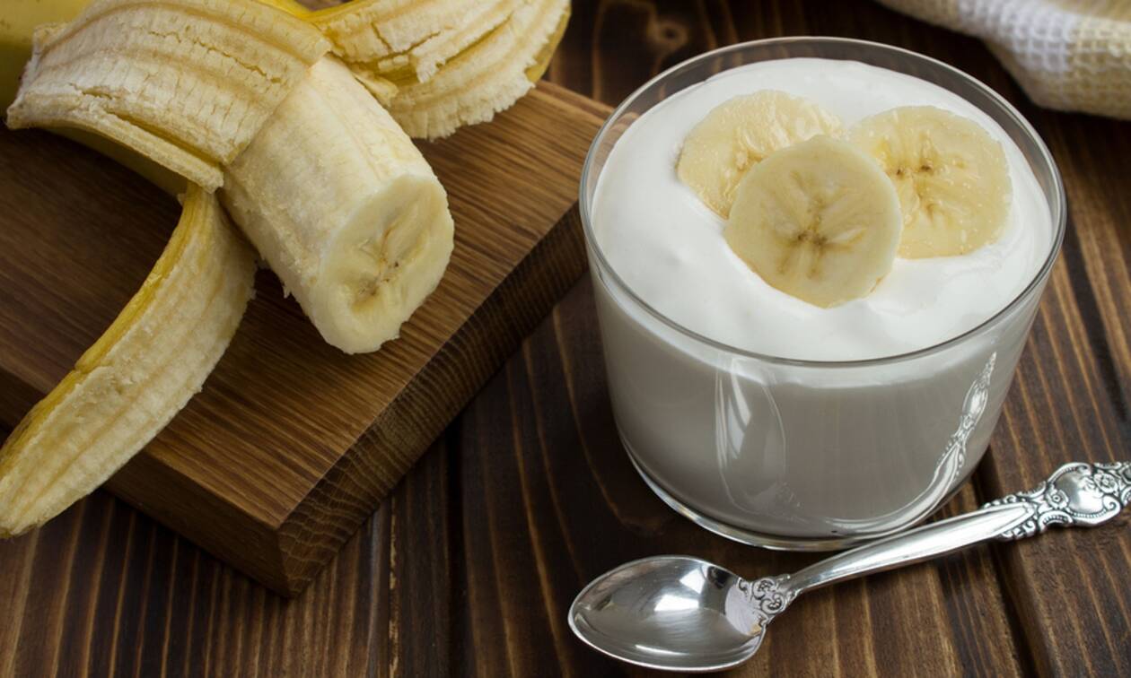 Банановый йогурт