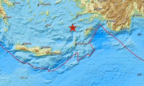 Νέος σεισμός 4,1 Ρίχτερ κοντά σε Νίσυρο και Τήλο